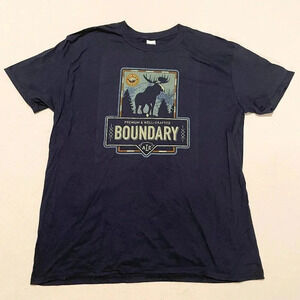 Boundary Ale Tshirt Four Hops Seven Malts Beer Mens Shirt  XL